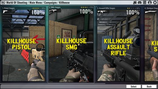 World of Shooting KillHouse mode
